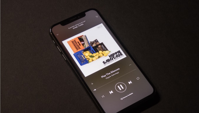 Spotify playing on phone